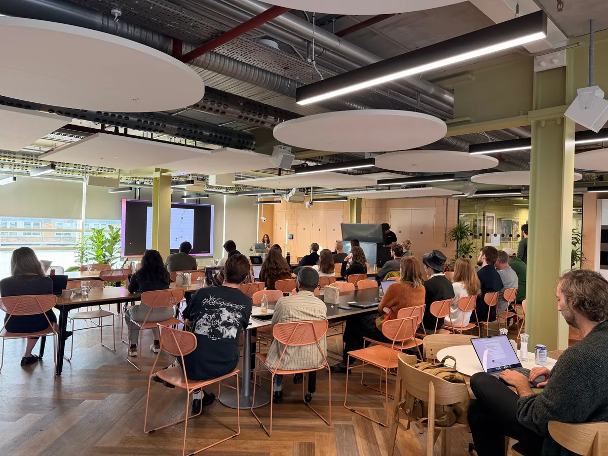 The room at the AI Design Meetup